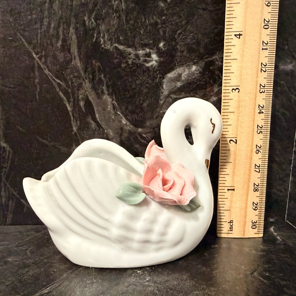 Decorative Swans Pin Cushion, Ring Holder and Dish - Picture 11 of 16